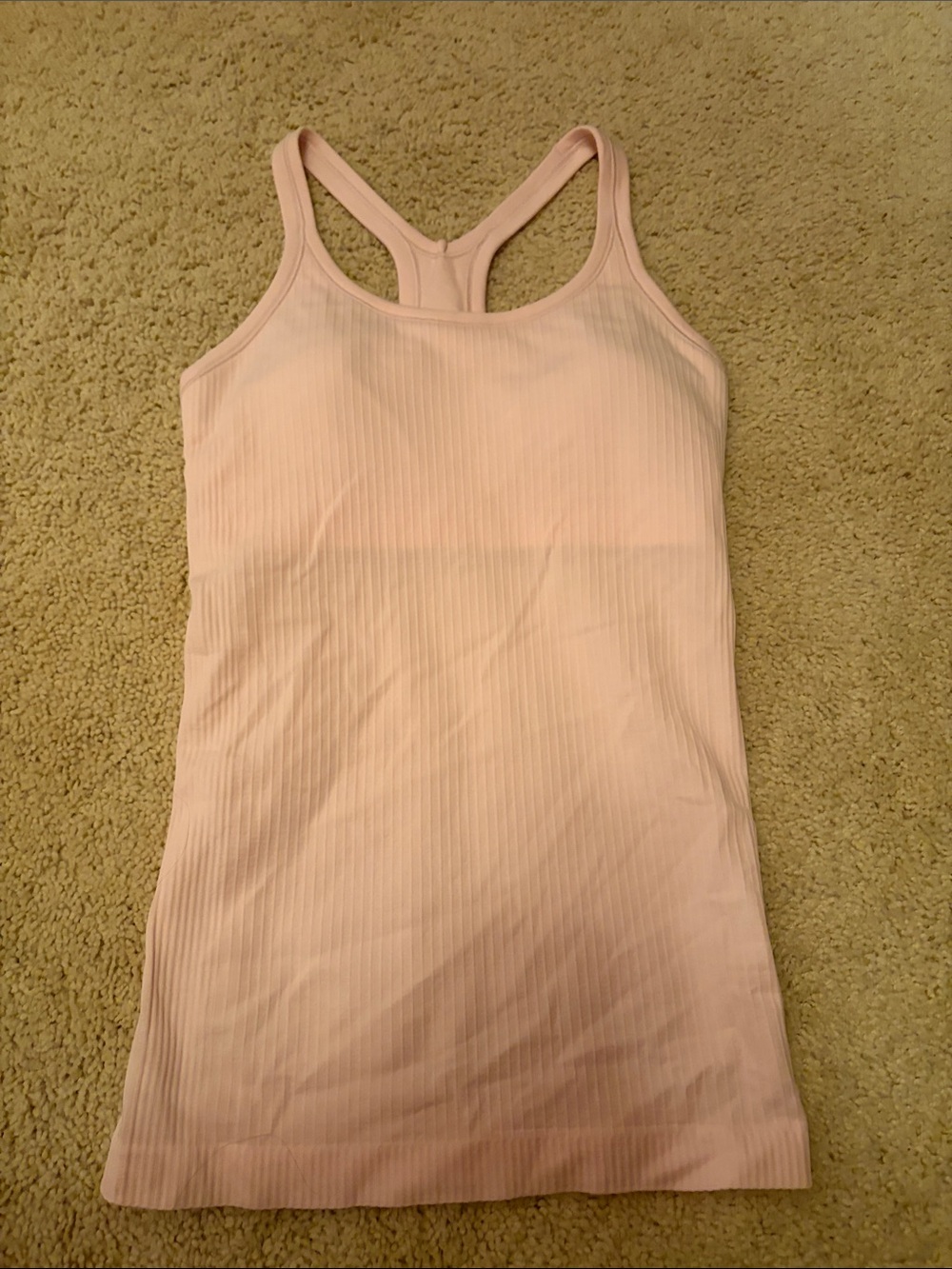 lululemon athletica Ribbed Racerback Tank - Pale Pink